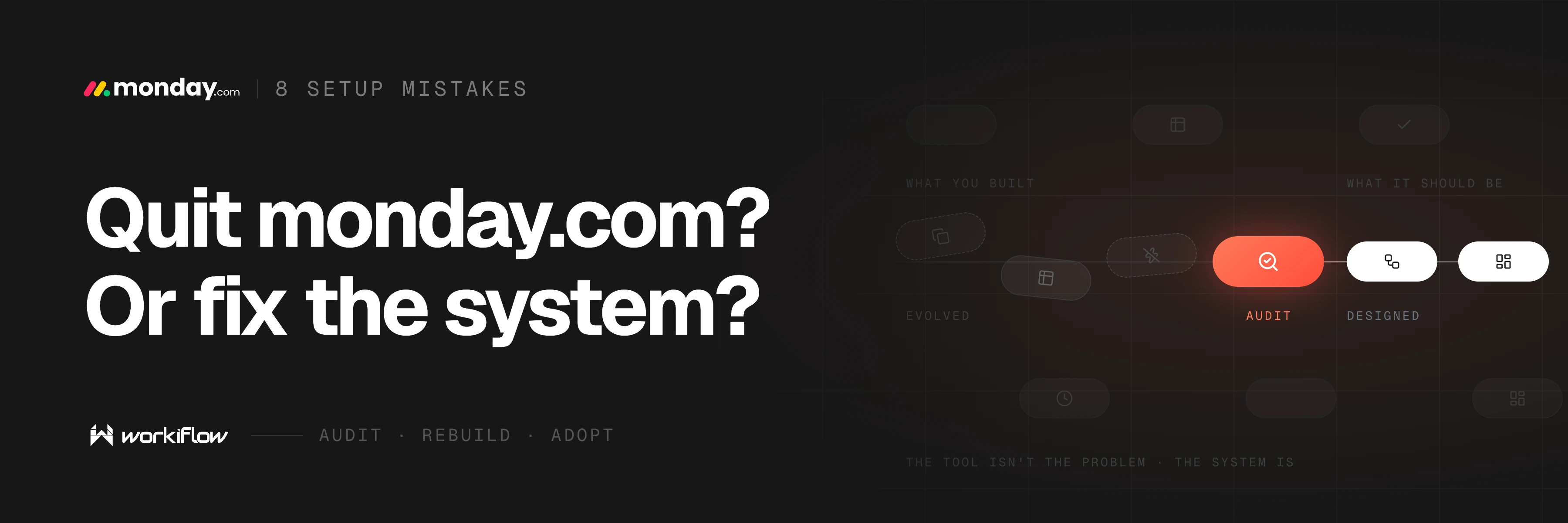 Do you want to quit monday.com, or did you just build the wrong system? The tool isn't the problem; the system that evolved without a plan is